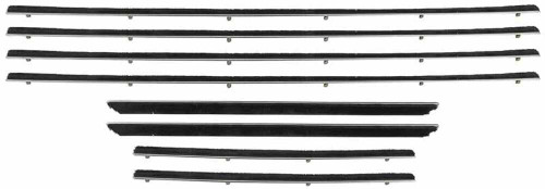 Door Window Belt Weatherstrip for 1963-1965 Ford Falcon 8Pc. Right and Left