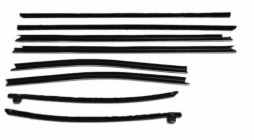 Door Window Belt Weatherstrip for 1968-1968 Buick Skylark 8 Piece EPDM Rubber