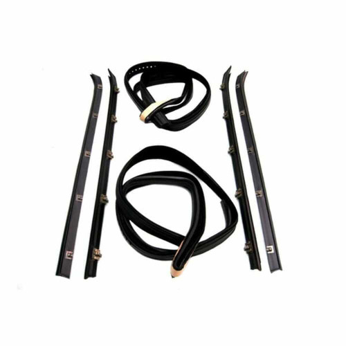 Window Channel & Sweeper Kit for Universal Applications 6 Piece Rubber