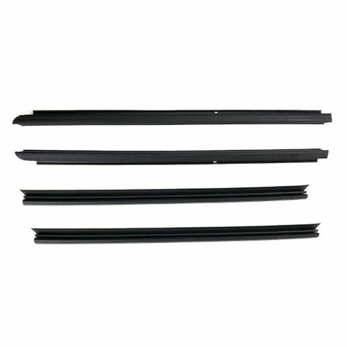 Door Window Belt Weatherstrip for 2007-2018 Jeep Wrangler 4 Piece Front
