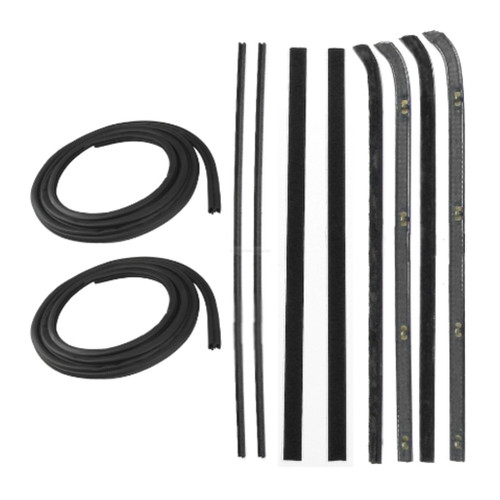 Door Seal Window Sweeps Channel Kit for GMC, Chevrolet 1960-1963 W/ Metal Frame