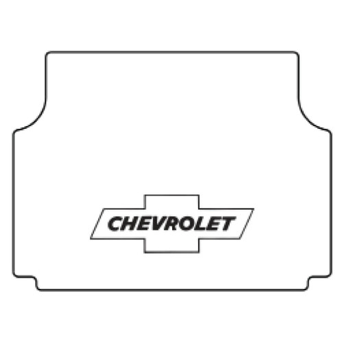 Trunk Floor Mat Cover for 1958 Chevy Nomad High Definition Rubber w/G-010 Bowtie