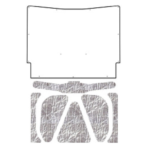 Hood Insulation Pad Heat Shield for 1963 Chevrolet Under Hood Cover Smooth