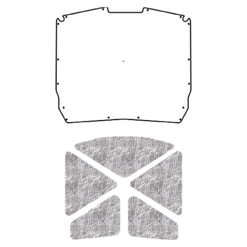 Hood Insulation Pad Heat Shield for 65-69 Chevrolet Corvair Under Cover Smooth