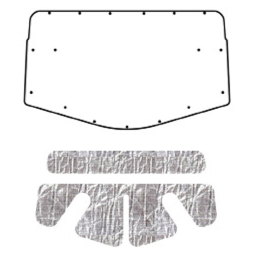 Hood Insulation Pad Heat Shield for 75-77 Chrysler Cordoba Under Cover Smooth