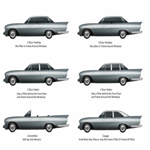Armrest Ashwell Cover Padding Kit for 64-67 Pontiac GTO LeMans Tempest Rear 6pc