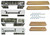 Armrest Kits for 65-67 Buick GM Olds. Pontiac A-Body Front/Rear Gold AK17-GD