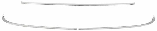 Windshield Moldings for 1963-1965 Buick Riviera 3 pieces Front