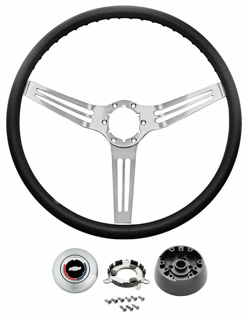 Steering Wheel Kit for 1971-1972 Chevelle, El Camino, Monte Carlo Sprint 3-Spoke