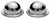 Bucket Seat Chrome Hinge Pin Cover for 1964-1965 GM A Body, Bucket, Pair