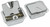 Armrest Ash Tray for 1959-67 Buick Chevrolet Oldsmobile Pontiac A-Body Rear Pair