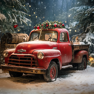 Why is the red pick up is the Christmas tree for car enthusiasts 
